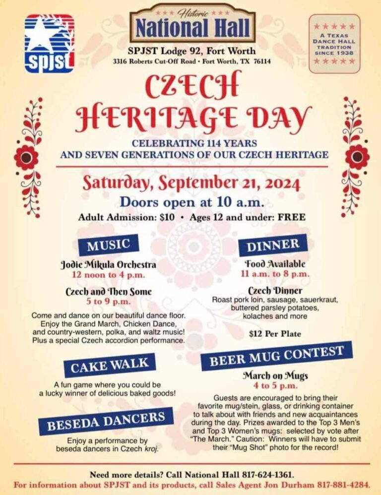 CZECH HERITAGE DAY /21.09.2024 Fort Worth *TEXAS*