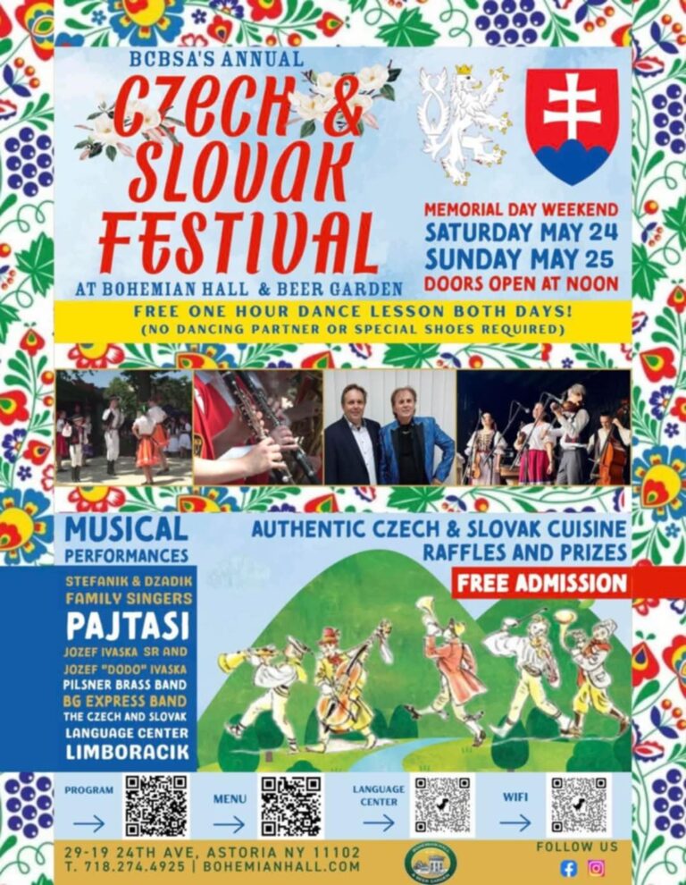 CZECH SLOVAK FESTIVAL /24.-25.05.2025-New York City *NEW YORK*