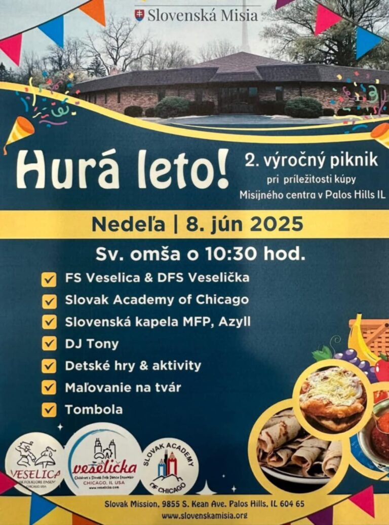 Hurá leto! 2.výročný piknik /Palos Hills 08.06.2024 *ILLINOIS*