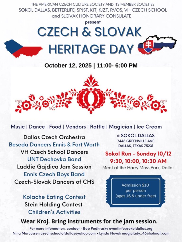CZECH & SLOVAK HERITAGE DAY /Dallas 12.10.2025 *TEXAS*