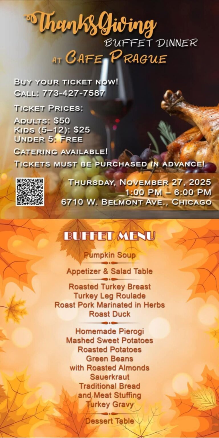 NABÍDKA&POZVÁNÍ Cafe Prague Chicago…ProVás /27.11.2025 *ILLINOIS*