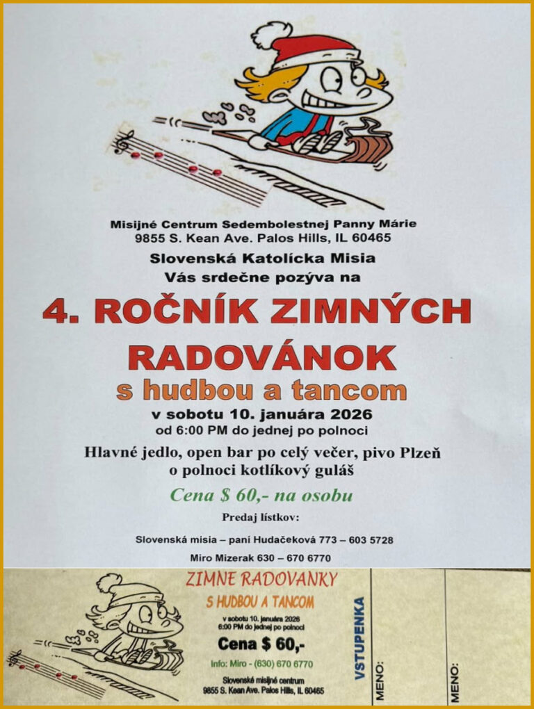 4.ROČNÍK ZIMNÝCH RADOVÁNEK /10.01.2025 Palos Hills *ILLINOIS*