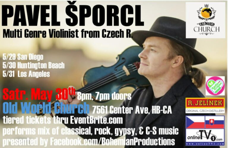 PAVEL ŠPORCL…Little Show /30.05.2026 Huntington Beach *CALIFORNIA*