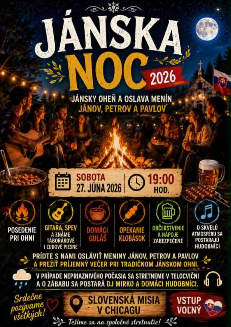 JÁNSKA NOC /27.06.2026 Palos Hills *ILLINOIS*