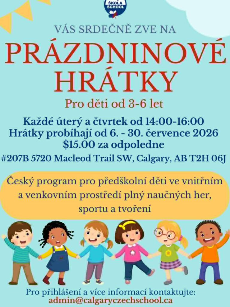 PRÁZDNINOVÉ HRÁTKY /06.-30.07.2026 Calgary *CANADA*