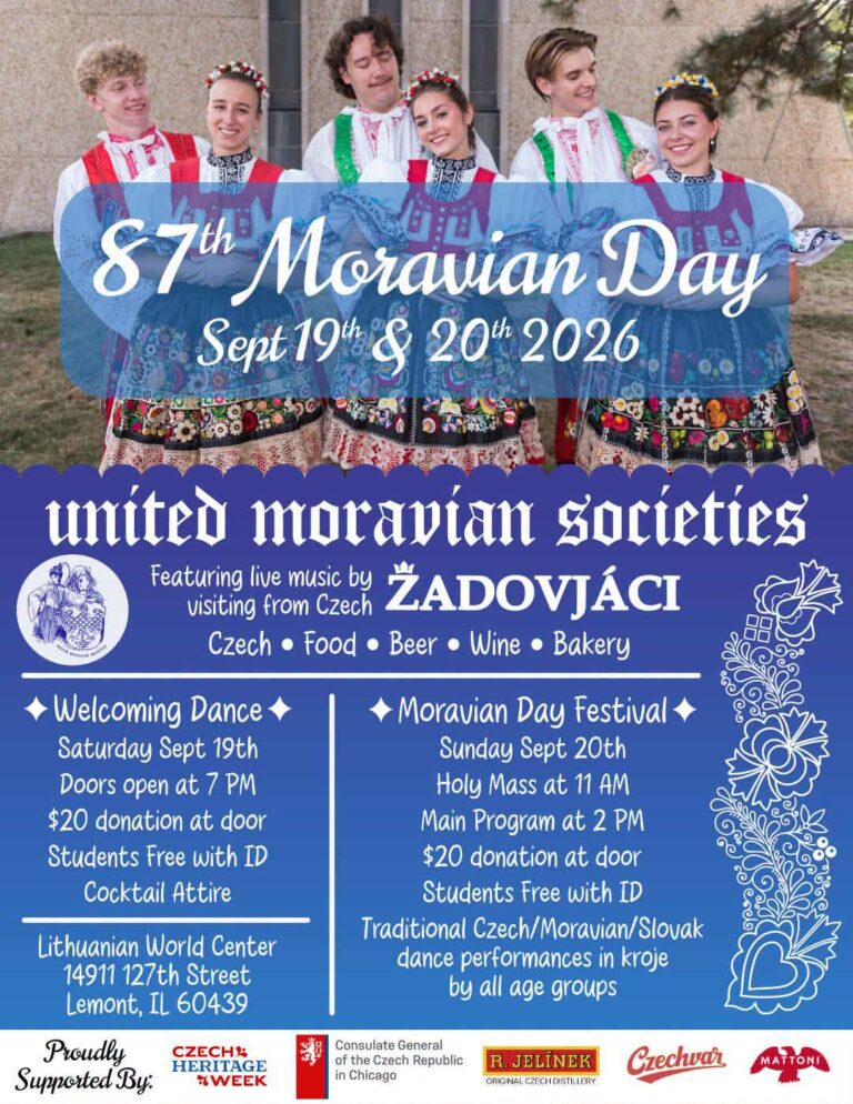 87th Moravian Day /19.-20.09.2026 Lemont *ILLINOIS*