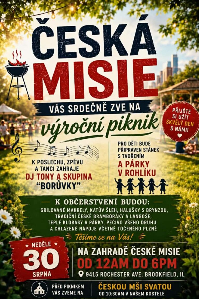 Výroční Piknik /30.08.2026 Brookfield *ILLINOIS*